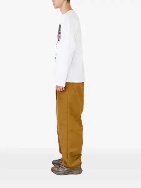 Lung tricou Yoshiokubo cu imagine alb