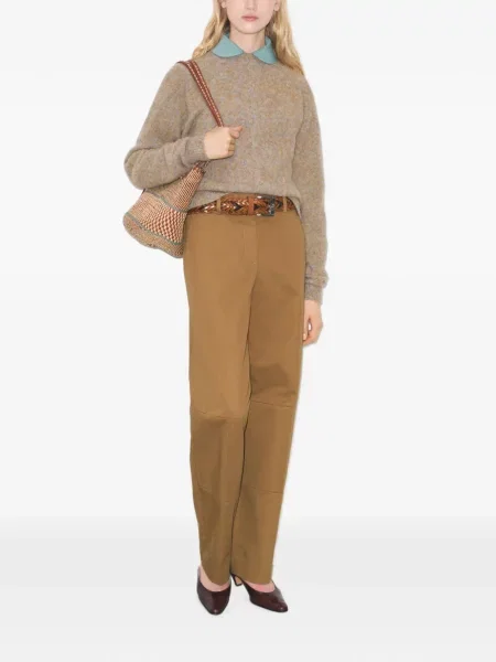 Pantaloni Tory Burch maro