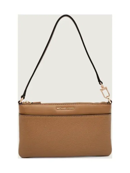 Geanta de piele Michael Kors din piele plic bej