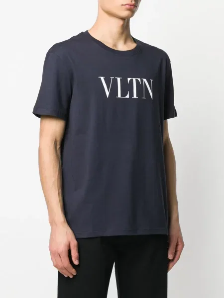 Тениска Valentino Garavani с принт синьо