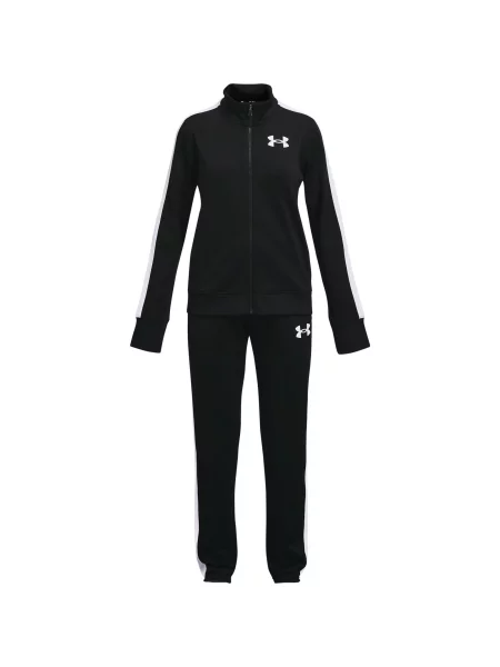 Dzianinowy komplet dresowy Under Armour do biegania garniturowy czarny