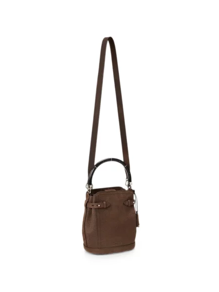 Nubuck τσάντα shopper Ralph Lauren Collection καφέ