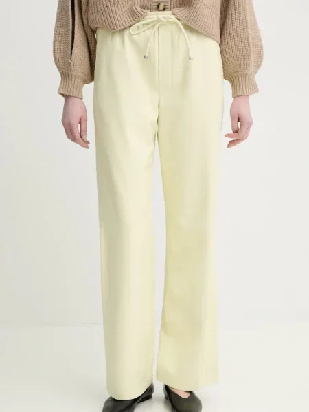 Nanushka spodnie CALIE żółte