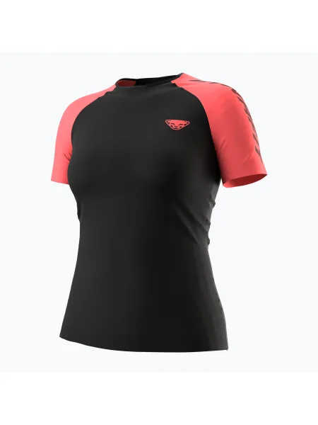 Tricou de alergare DYNAFIT Ultra 3 S-Tech black out cabana pentru femei negru