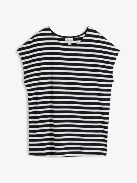 T-shirt z czystej bawełny organicznej czarna