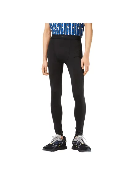 Legginsy Lacoste sportowe treningowe getry czarne