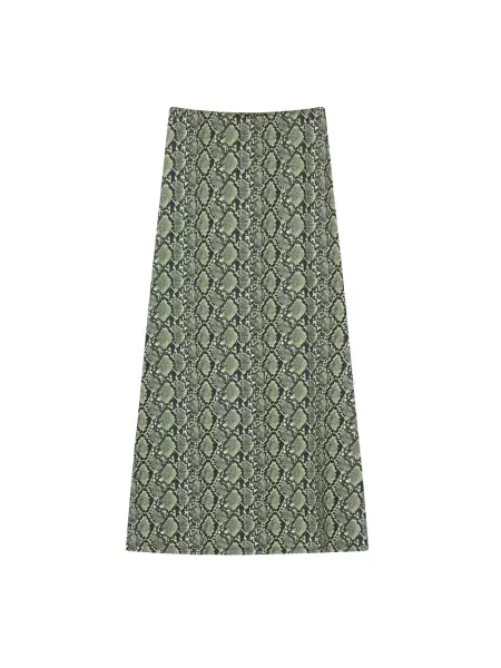 Résumé Fustă Cheyenne verde / verde deschis negru