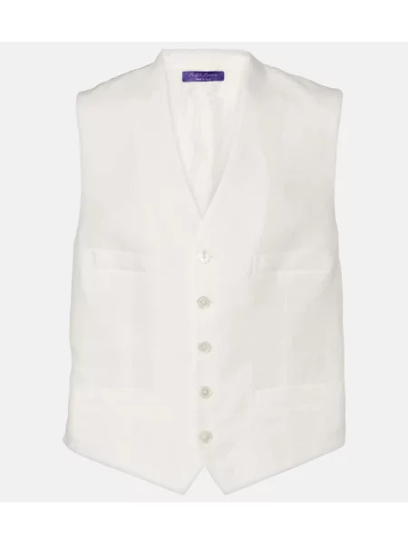 Vestă Ralph Lauren Collection de in alb
