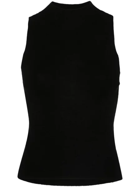 Vestă Eric Bompard tricotate negru