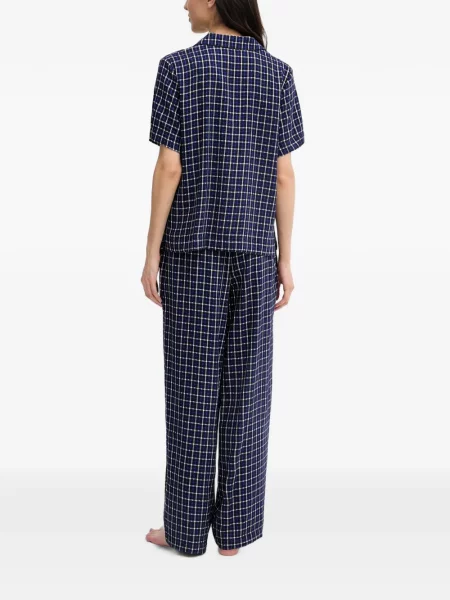 Pijamale Dkny în carouri albastru