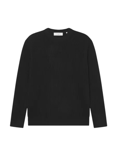 Sweter Les Deux wełniany ze sznurkiem czarny