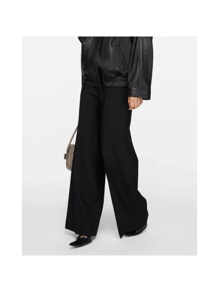 Spodnie Acne Studios wełniane czarne