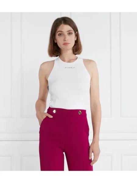 Top Pinko alb