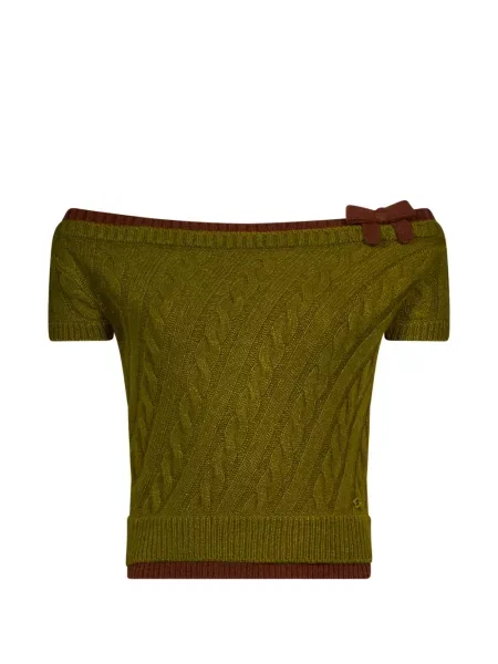 Top Shushu/tong tricotate verde