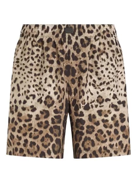 Slip de baie Dolce & Gabbana cu imagine cu model leopard