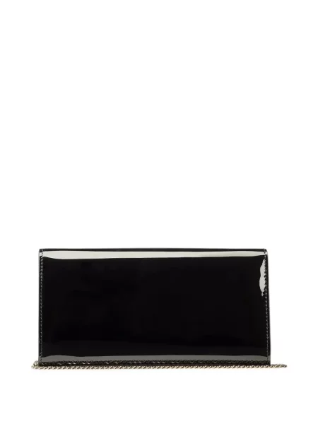 Geantă plic Jimmy Choo din piele negru
