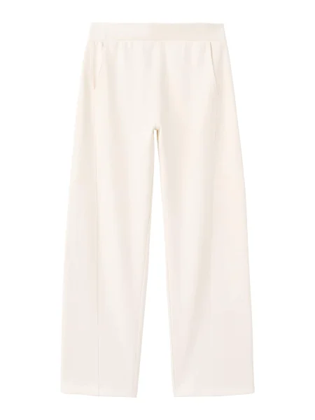 MANGO Pantaloni KORA pastel galben