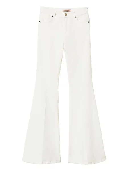 Pantaloni Twinset alb