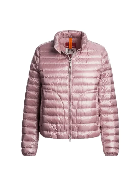 Pikowana krótka kurtka puchowa Parajumpers fioletowa