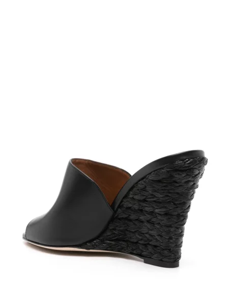 Papuci tip mules Paris Texas din piele negru