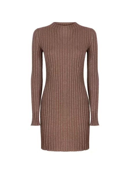 Rochie Missoni tricotate maro
