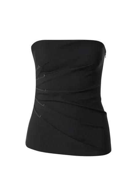 TOPSHOP Top negru