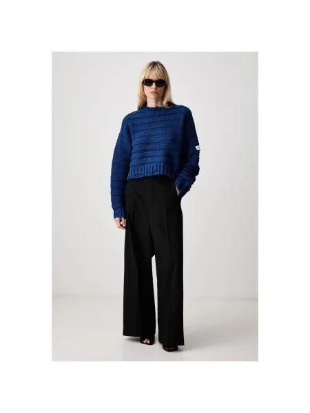 Sweter Mm6 Maison Margiela niebieski