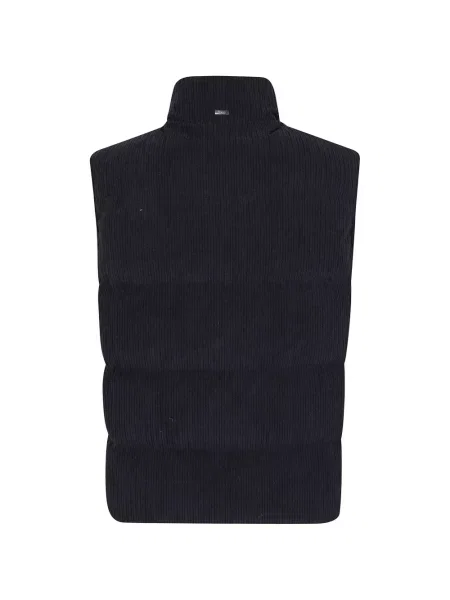 Matlasat vestă Herno de catifea cord albastru