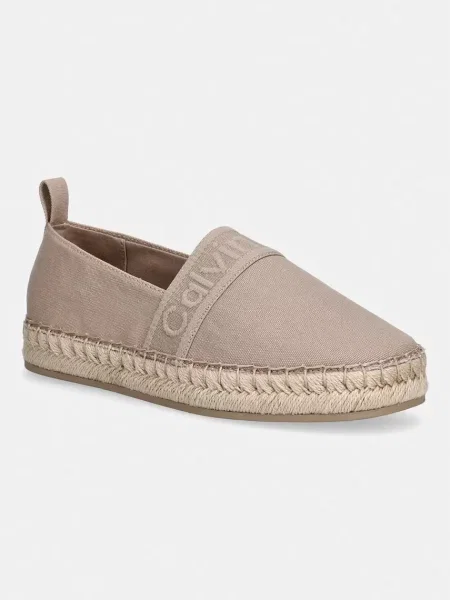 Calvin Klein Espadrile Logo Webbing bej