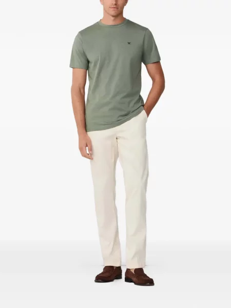 Tricou Hackett London cu broderie verde
