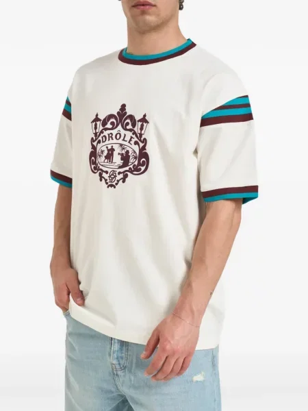 Tricou Drole De Monsieur cu imagine alb