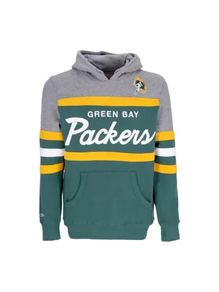 Bluza z kapturem Mitchell & Ness z kapturem zielona