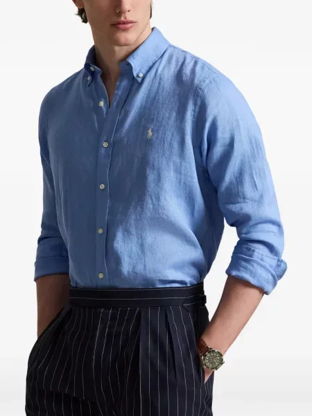 Șosete Polo Ralph Lauren cu model herringbone cu broderie plasă albastru