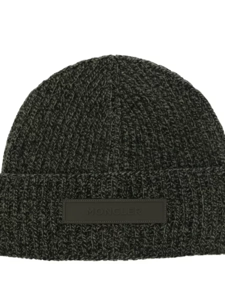 Căciulă Moncler tricotate verde
