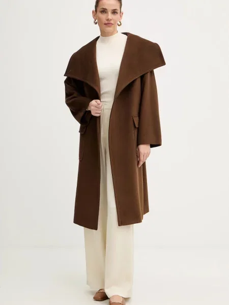 MAX&Co. płaszcz wełniany brązowy