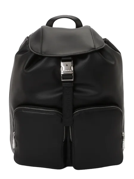 Calvin Klein Rucsac Webbing Strap Flap negru
