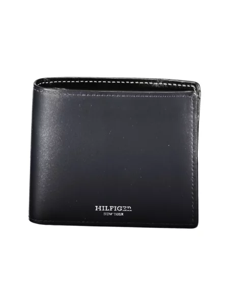Portfel Tommy Hilfiger skórzany niebieski