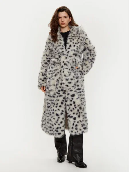 BARDOT Кожено палто Сив бежово