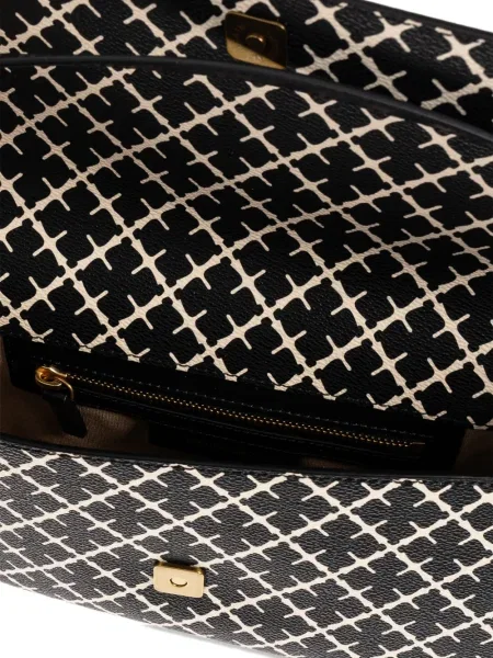 Geantă By Malene Birger cu imagine cu imprimeu geometric negru