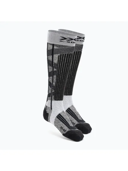 Дамски ски чорапи X-Socks Ski Rider grey melange/opal black черно