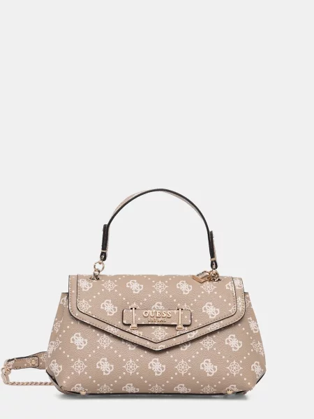 Чанта Guess SILIA бежово черно