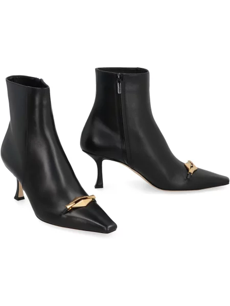 Botki Jimmy Choo skórzane czarne