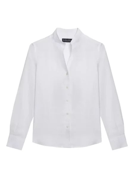 Lanena košulja Brooks Brothers bijela