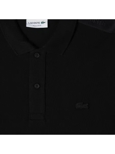 Lacoste Koszulka Polo Z Długim Rękawem Regular Fit czarna