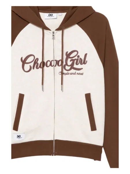 Hanorac cu glugă Chocoolate cu broderie