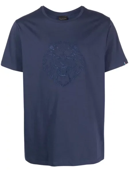 Tricou Billionaire cu broderie albastru
