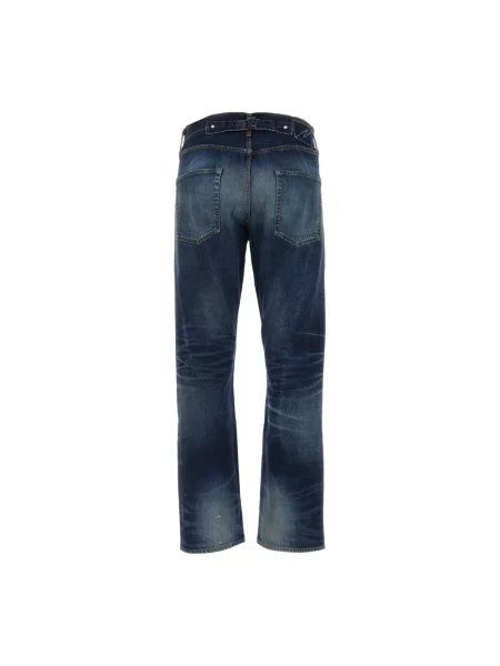Jeansy straight leg Visvim niebieskie
