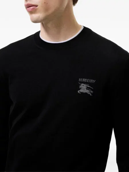 Pulover Burberry de lână negru