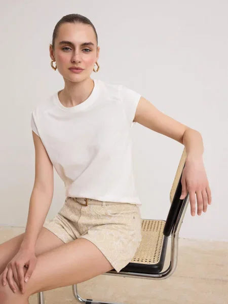 Trendyol Tricou fildeş