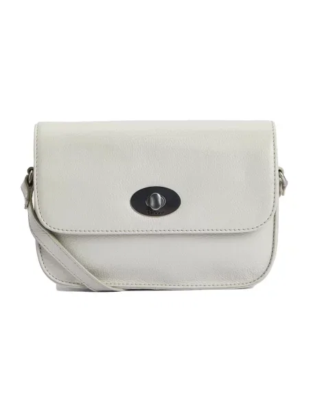 Torebka crossbody Barbour skórzana beżowa